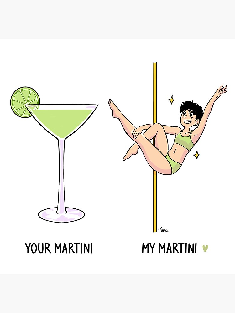 Pole dance shorts: Martini - Black Line
