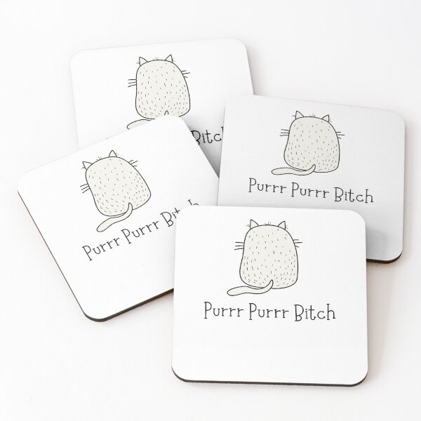 Item preview, Purrr Purrr Bitch Funny Cat  designed and sold by mkzmerch.