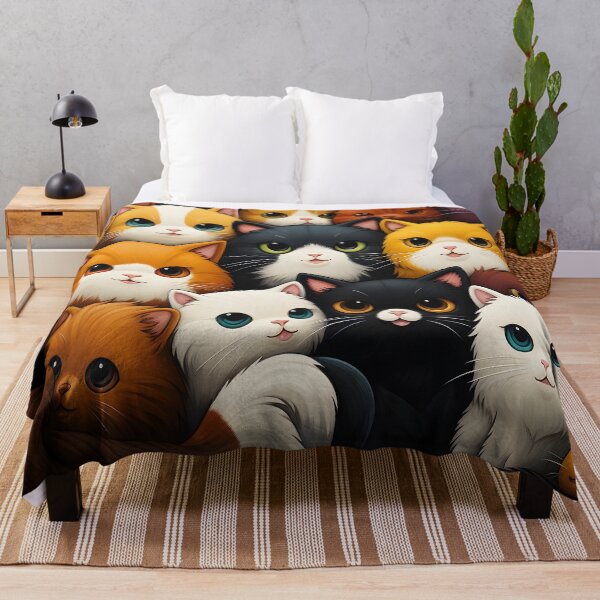 Item preview, Vibrant Whiskers: A Delightful Collection of Colorful Cats designed and sold by BNCH44.