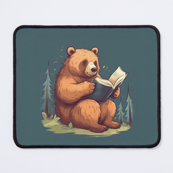 Item preview, Bear reading a book designed and sold by bigmoments.