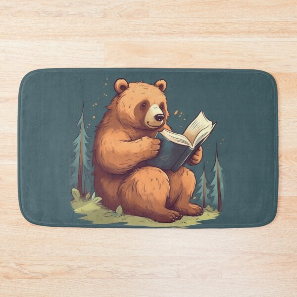 Item preview, Bear reading a book designed and sold by bigmoments.