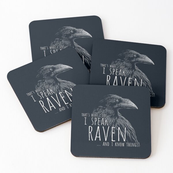 Item preview, I Speak Raven And I Know Things! Mystical Gothic Crow designed and sold by Skizzenmonster.