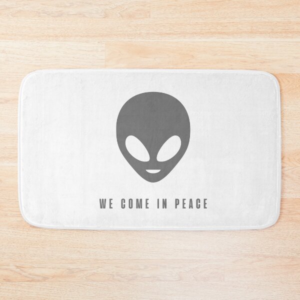 Item preview, We come in peace - Grey Alien designed and sold by DoodlesnPoodles.