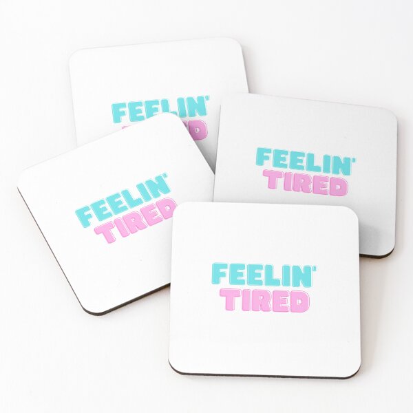 Item preview, Feelin Tired Life Adulting Sarcastic Blue Pink Minimalist Cute Aesthetic Simple Trending Gift designed and sold by Winterlock.