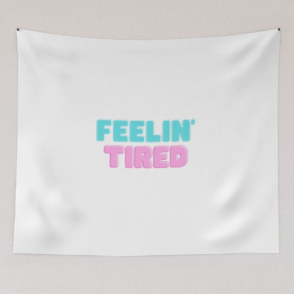 Item preview, Feelin Tired Life Adulting Sarcastic Blue Pink Minimalist Cute Aesthetic Simple Trending Gift designed and sold by Winterlock.