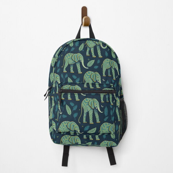 Item preview, Seamless Elephant Repeating Pattern Green designed and sold by Meena-tta.