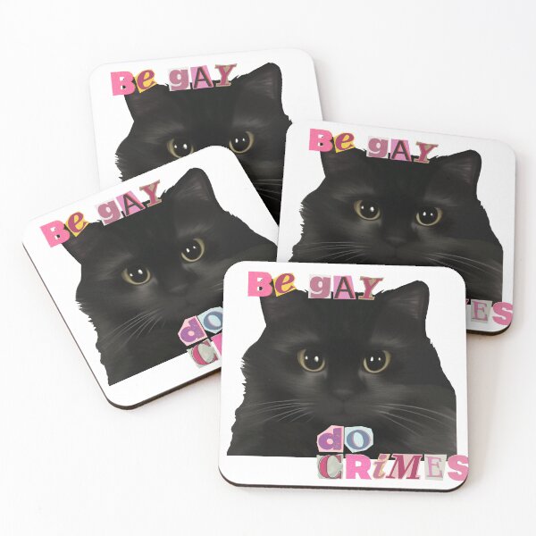 Item preview, Black Cat - Be Gay Do Crimes  designed and sold by Alexis Solano.