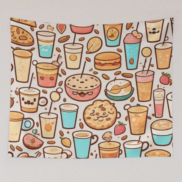 Item preview, Pattern of cute cafe 3 designed and sold by SpecialForceART.
