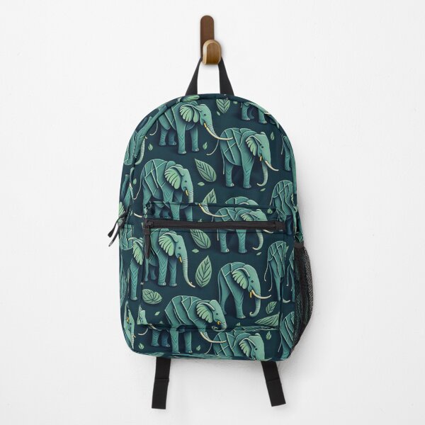 Item preview, Seamless Elephant Repeating Pattern Green designed and sold by Meena-tta.