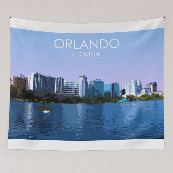Item preview, Lake Eola Park, Orlando, Florida, USA, Print designed and sold by summattodraw.