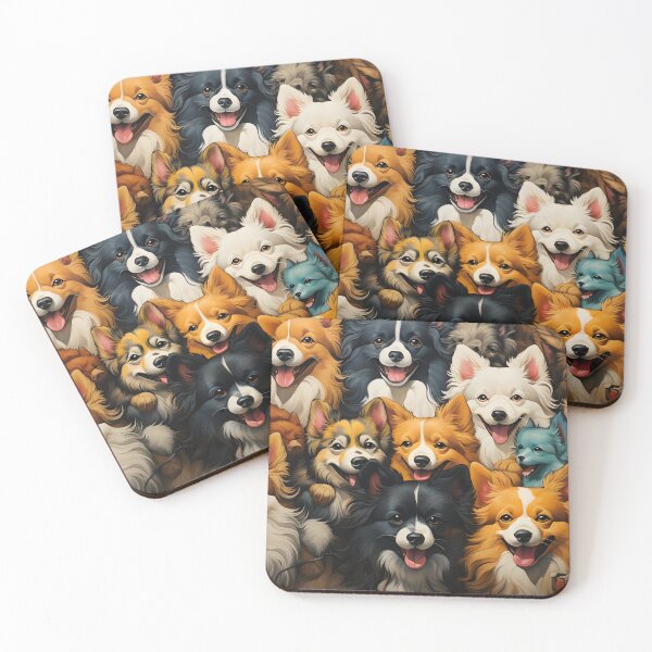 Item preview, Radiant Tails: Embrace the Vibrancy of Colorful Dogs designed and sold by BNCH44.