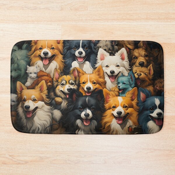 Item preview, Radiant Tails: Embrace the Vibrancy of Colorful Dogs designed and sold by BNCH44.