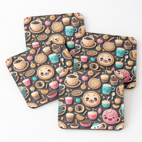 Artikelvorschau, Pattern of cute cafe 7 entworfen und verkauft von SpecialForceART.