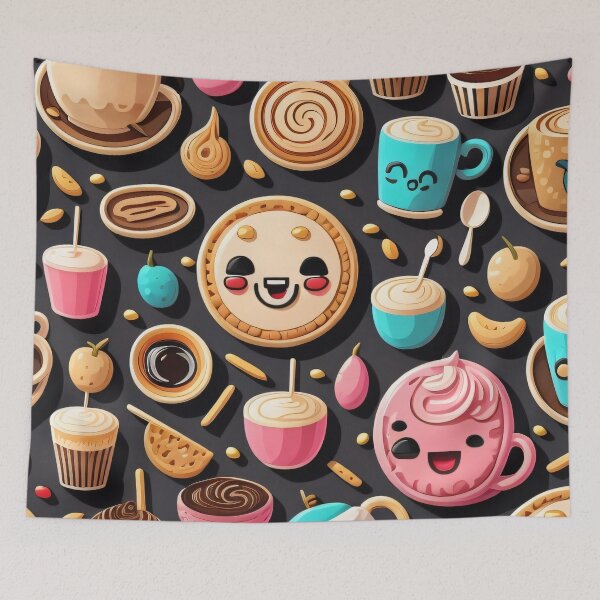 Item preview, Pattern of cute cafe 7 designed and sold by SpecialForceART.