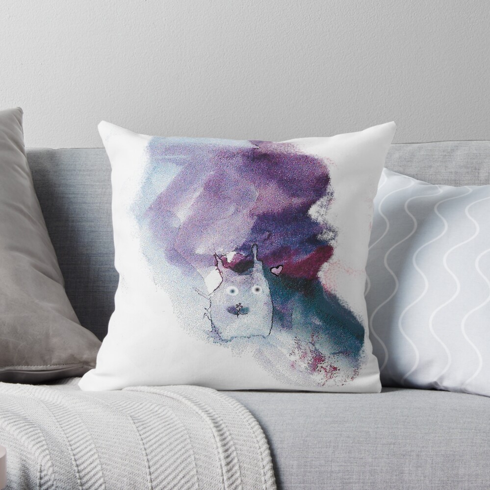 Valentine Boo Throw Pillow