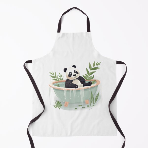 Item preview, Panda taking bath designed and sold by bigmoments.