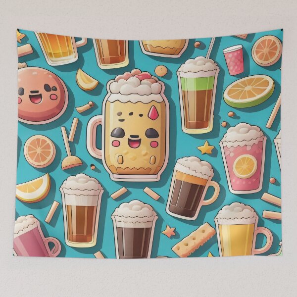 Item preview, Pattern of cute cafe 12 designed and sold by SpecialForceART.