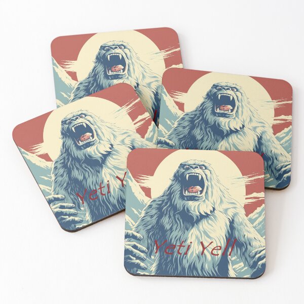 Item preview, Yeti Yell in Retro Vintage Style  designed and sold by redstar19.