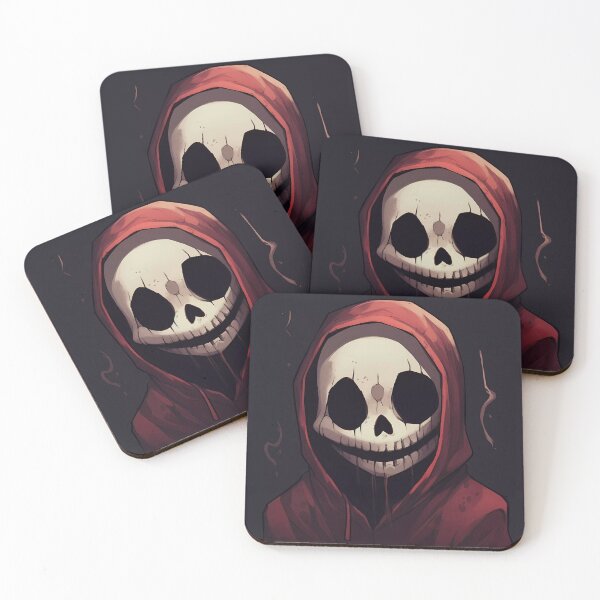 Item preview, Nightmare Child with a Skull Mask and Red Hood designed and sold by SingularityGeek.