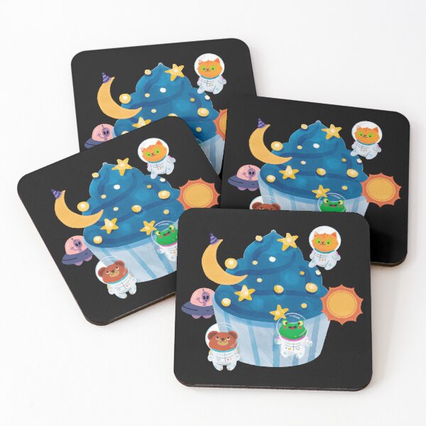Item preview, astronaut in galaxy cupcake  designed and sold by ichirochen.