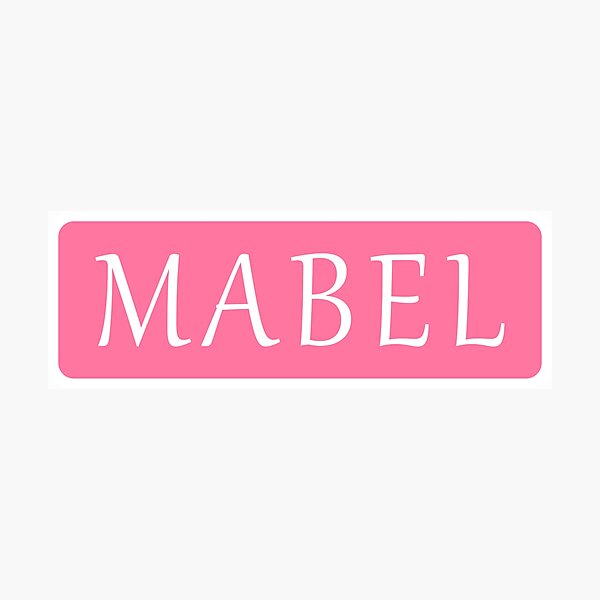 Artikelvorschau, Mädchenname Mabel entworfen und verkauft von Jeallan Designs.