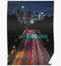 Los Angeles Sky Line Poster