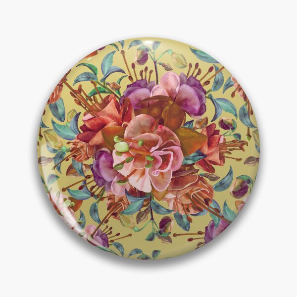 Item preview, Vintage Fuchsia Flowers designed and sold by Sketchbook Designs.