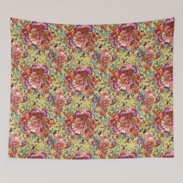 Item preview, Vintage Fuchsia Flowers designed and sold by Sketchbook Designs.