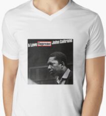 Eine Liebe Supreme - John Coltrane T-Shirt mit V-Ausschnitt für Männer