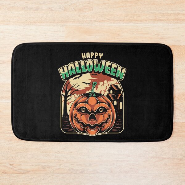 Item preview, Halloween pumpkin with haunted house designed and sold by quanlh.