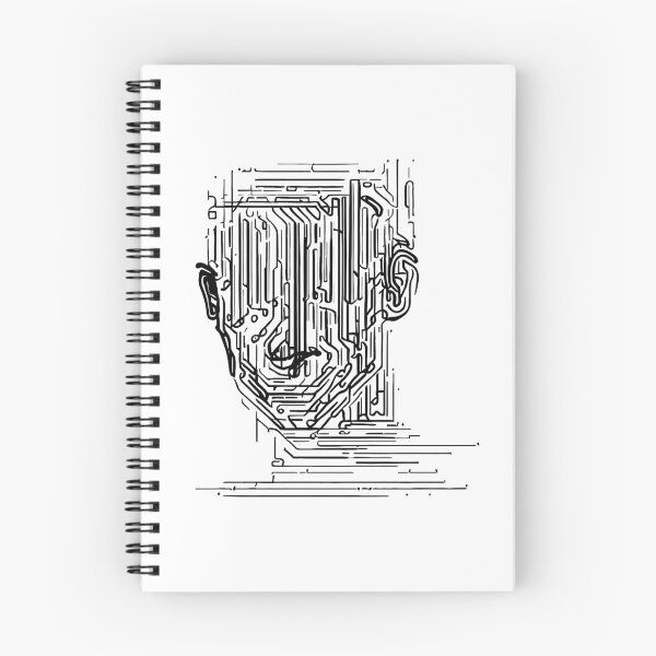 Item preview, Minimalist lines | Abstract Human Portrait | Liquid techno 1 designed and sold by Jumitu-Art.