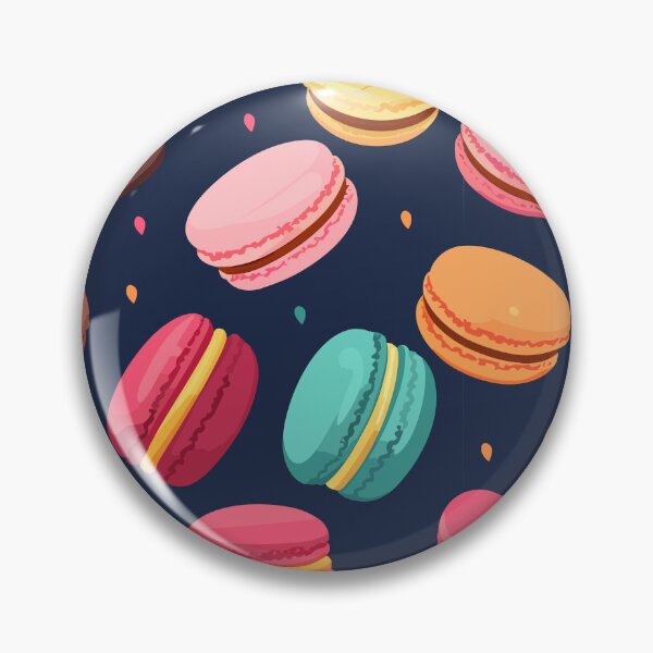 Item preview, Colorful French macarons pattern designed and sold by enipra.