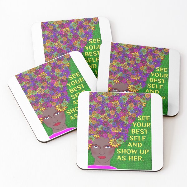 Item preview, Radical Feminist Humanist Quote -See Your Best Self And Show Up As Her designed and sold by LethalPixieDust.