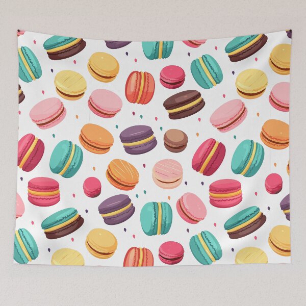 Item preview, Colorful French macarons pattern designed and sold by enipra.