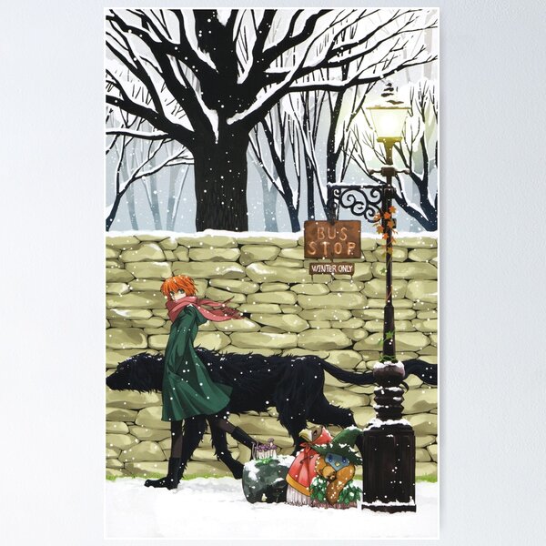 .com: The Ancient Magus Bride (Mahou Tsukai no Yome) Anime Fabric  Wall Scroll Poster (32x45) Inches: Posters & Prints