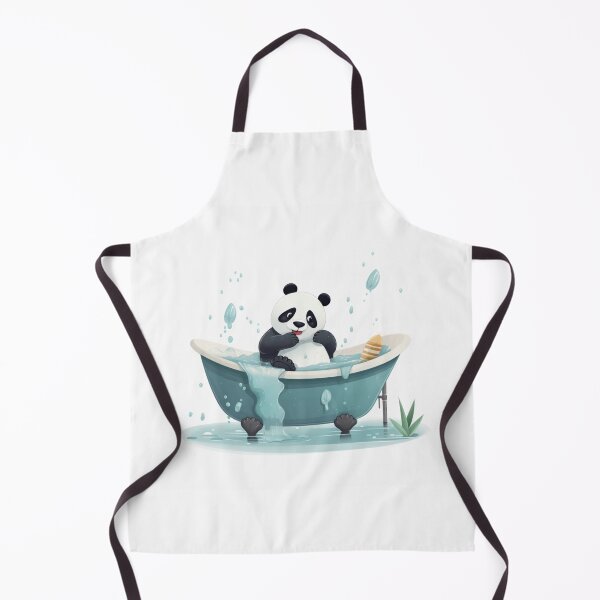 Item preview, Smiling panda taking bath designed and sold by bigmoments.