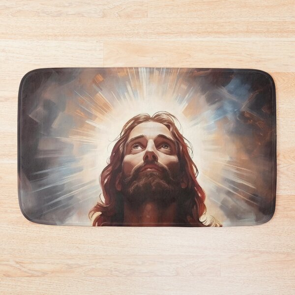 Item preview, Savior God Christ with an Illuminated Heart and Crown, Symbolizing Love designed and sold by SingularityGeek.