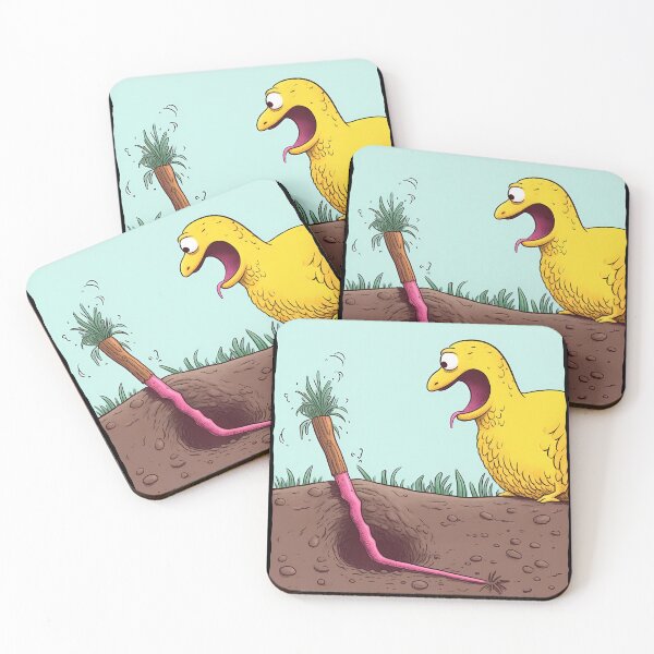 Item preview, Super Fat Bird Watching as Its Worm Escapes and Camouflages designed and sold by SingularityGeek.