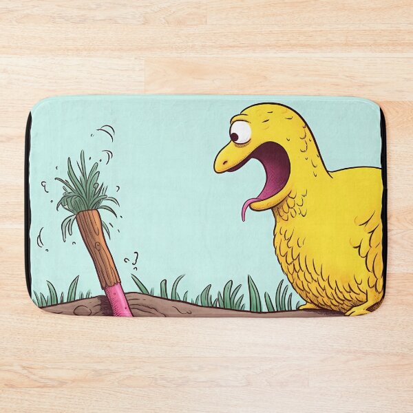 Item preview, Super Fat Bird Watching as Its Worm Escapes and Camouflages designed and sold by SingularityGeek.