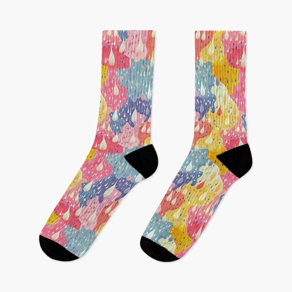 Item preview, Colourful water drops pattern  designed and sold by Dandollina.