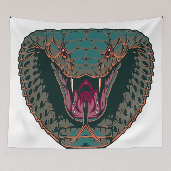 Item preview, Ferocious cobra facing forward designed and sold by CyberWindow.