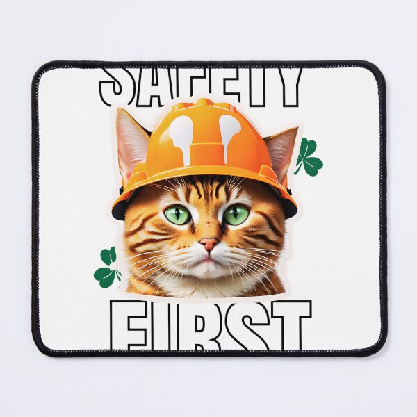 Item preview, DPrompt Design, T-Shirt, Funny Animal Shirt, Dad Gifts, Her Gifts, His Gifts, Graphic Tee, Mom Gifts, Cute Cat, Safety First designed and sold by DPrompt.