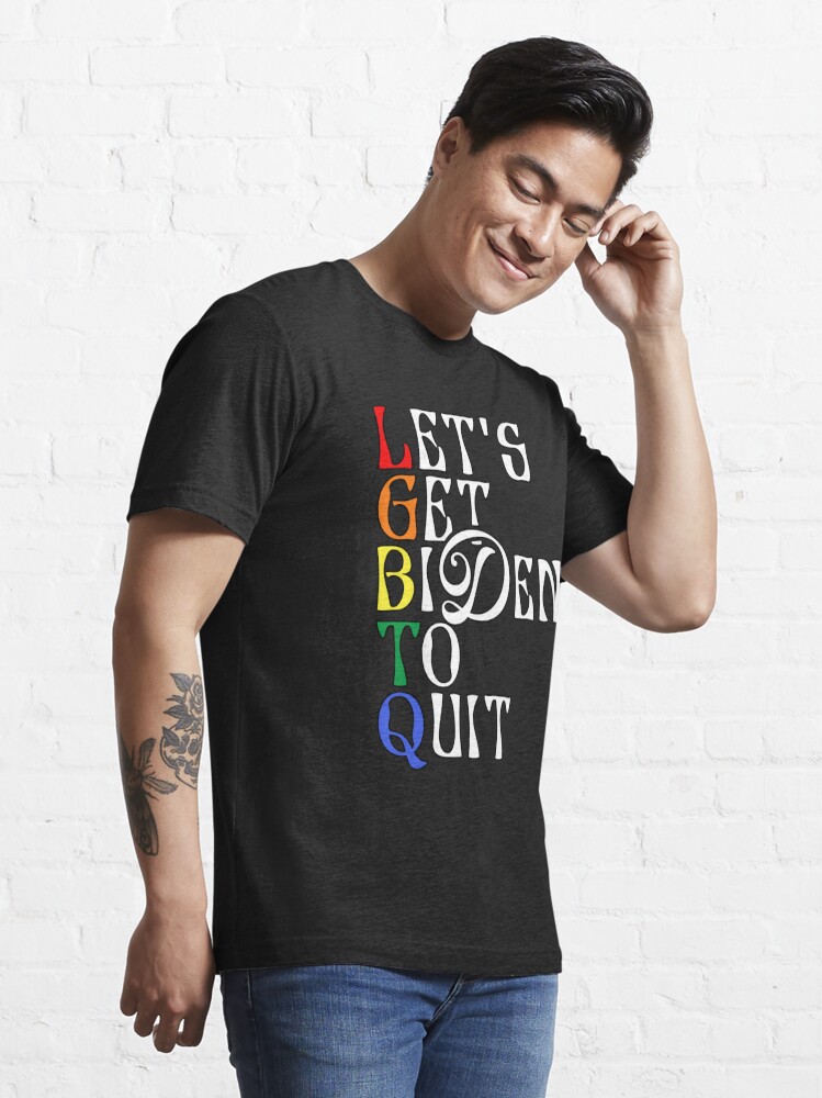 LGBFJB Community T Shirt Let's Go Brandon Rainbow Pride FJB LGBT Anti Joe  Biden