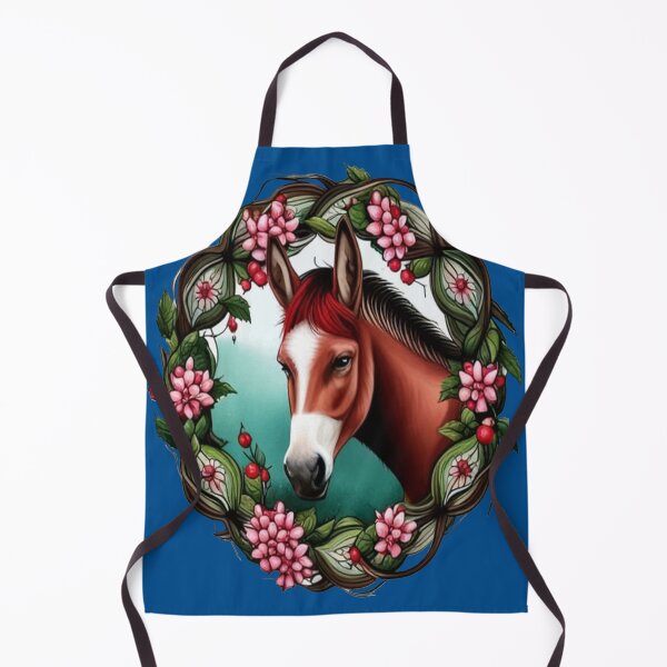 Item preview, A Mule Surrounded By Hawthorn Wreath Missouri State Tattoo Art designed and sold by taiche.