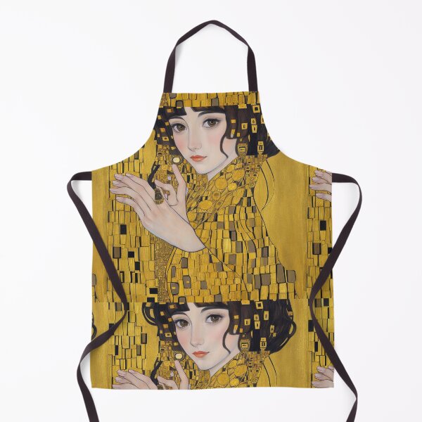 Item preview, Art Nouveau painting of a beautiful woman - after Gustav Klimt designed and sold by Vintage Designs +.