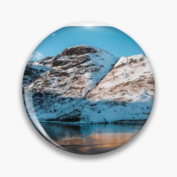 Item preview, Snow covered mountains overlooking frozen lake   designed and sold by LeonieConsid.