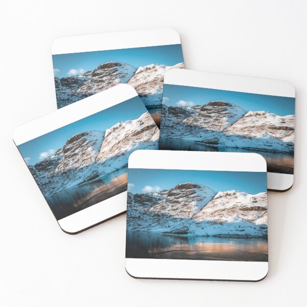 Item preview, Snow covered mountains overlooking frozen lake   designed and sold by LeonieConsid.