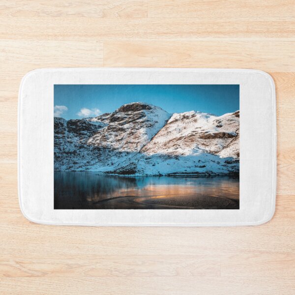 Item preview, Snow covered mountains overlooking frozen lake   designed and sold by LeonieConsid.