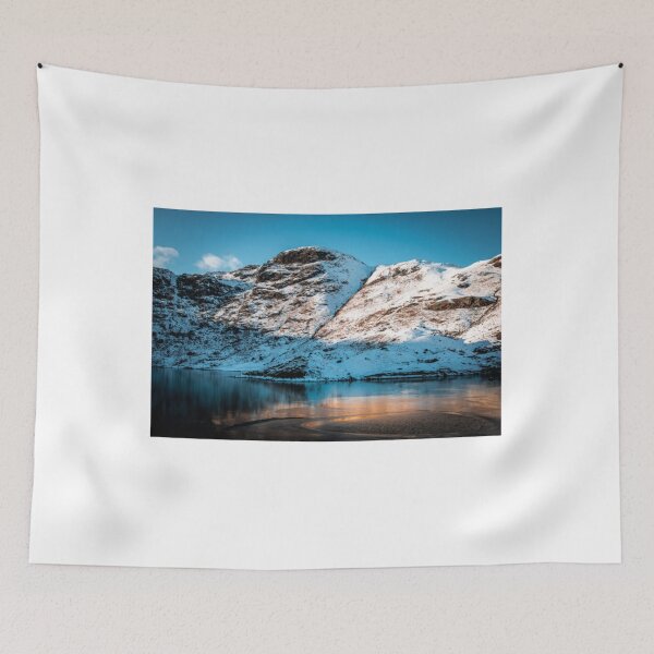 Item preview, Snow covered mountains overlooking frozen lake   designed and sold by LeonieConsid.