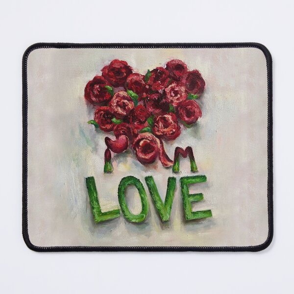 Item preview, I am Love painting oil on canvas designed and sold by LidaYatsukevich.